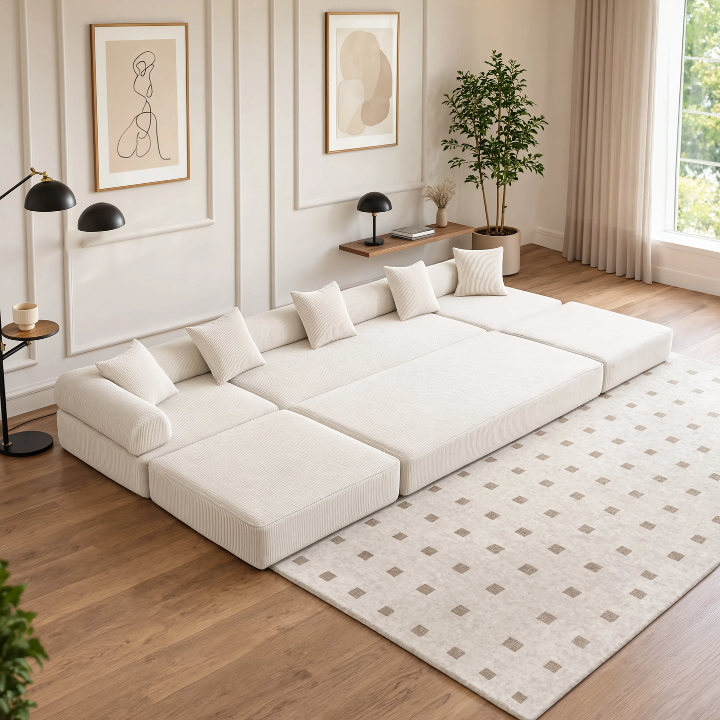 Canapé familiale, convertible et modulable LEXA