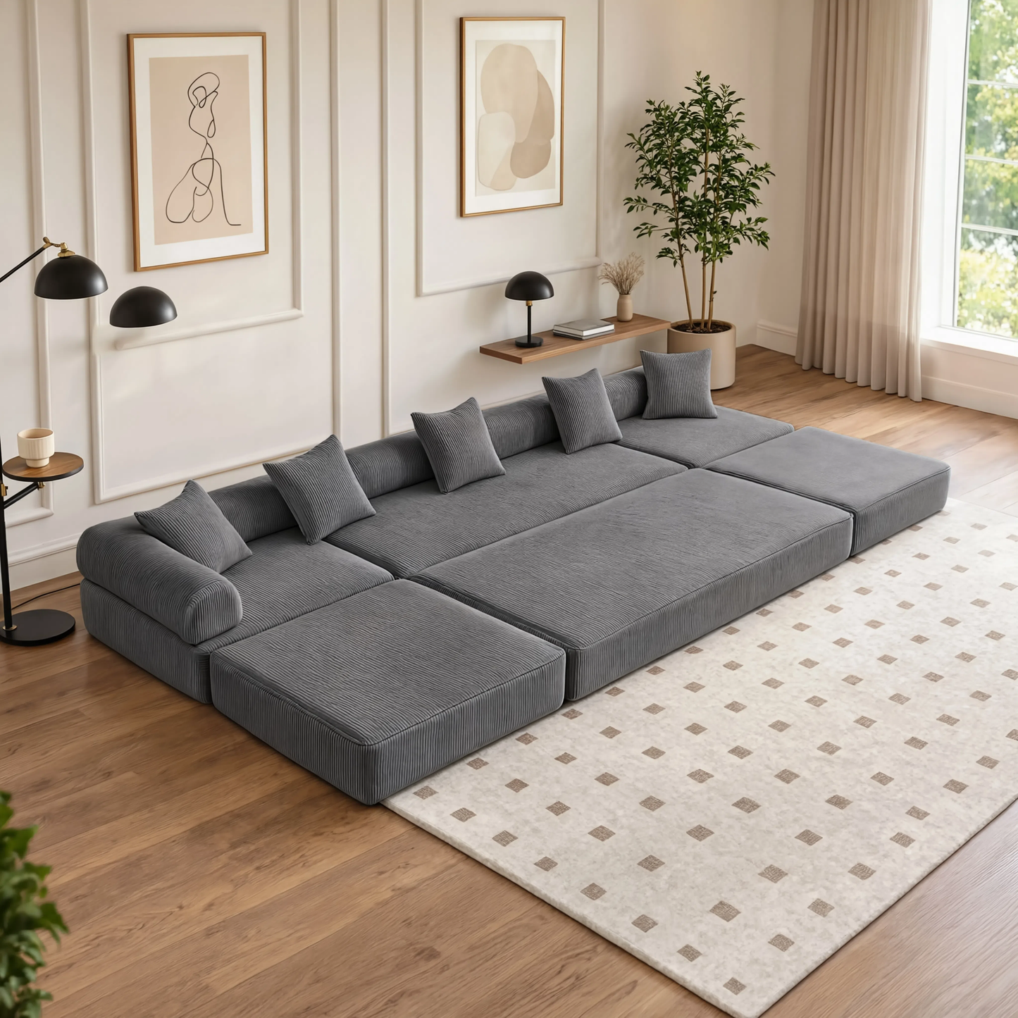 Canapé familiale, convertible et modulable LEXA