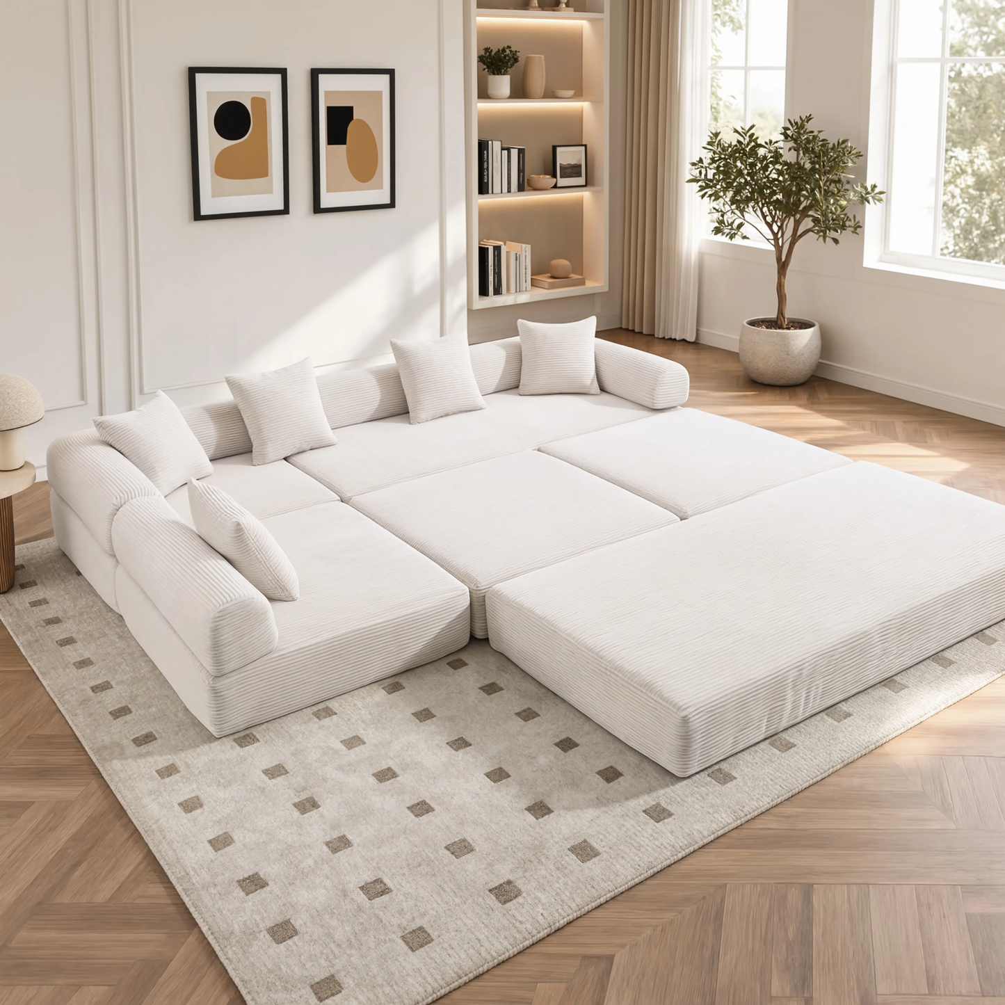 Canapé familiale, convertible et modulable LEXA