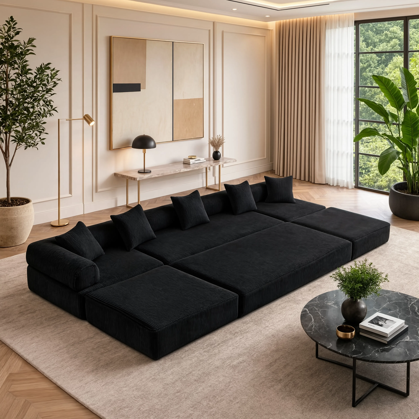 Canapé familiale, convertible et modulable LEXA