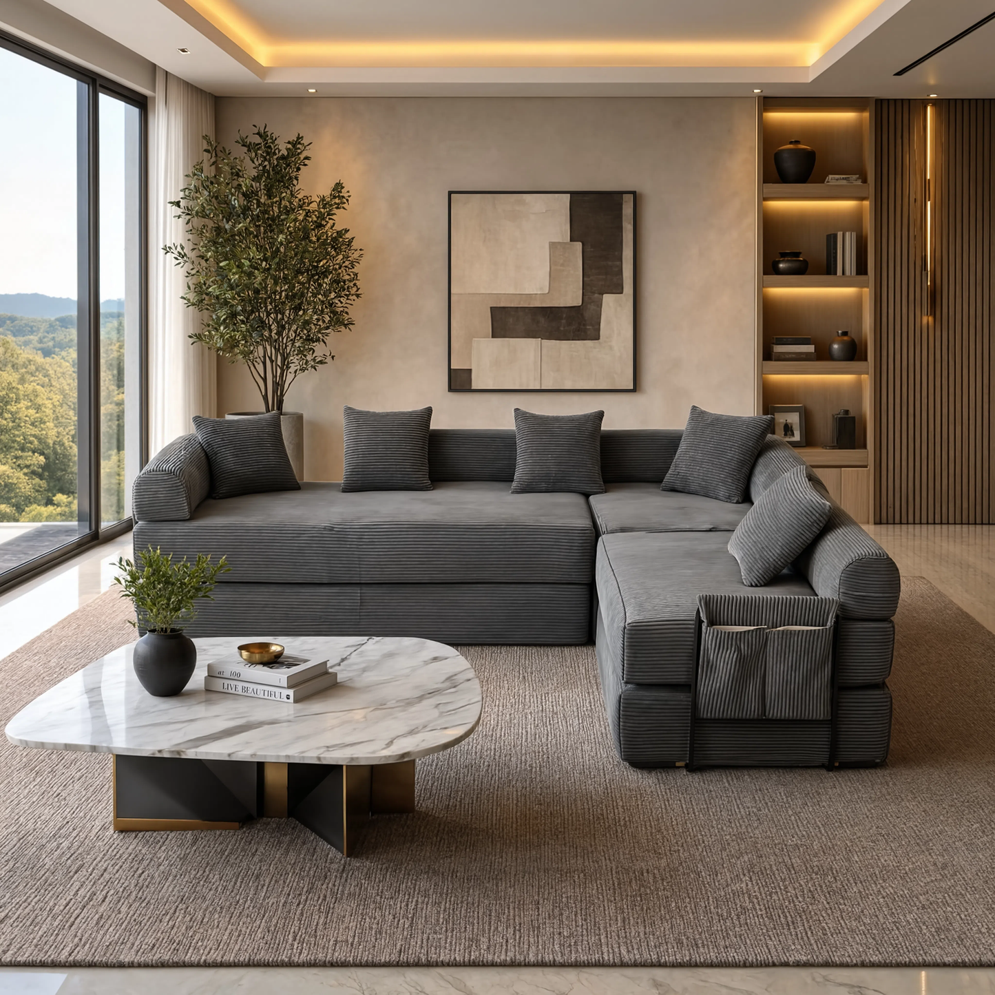 Canapé familiale, convertible et modulable LEXA