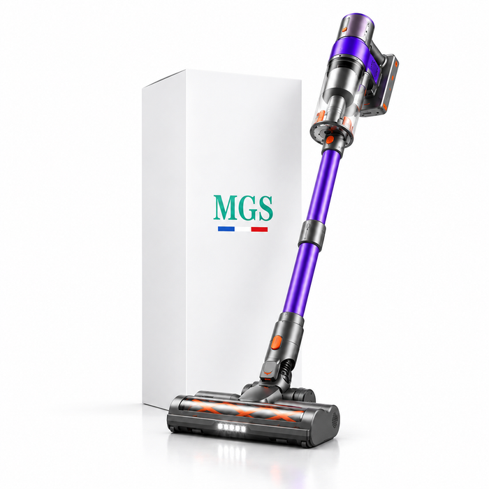 Aspirateur à Main MGS Purio | Station d'Auto-Vidage 2-en-1, 350W et 35 kPa