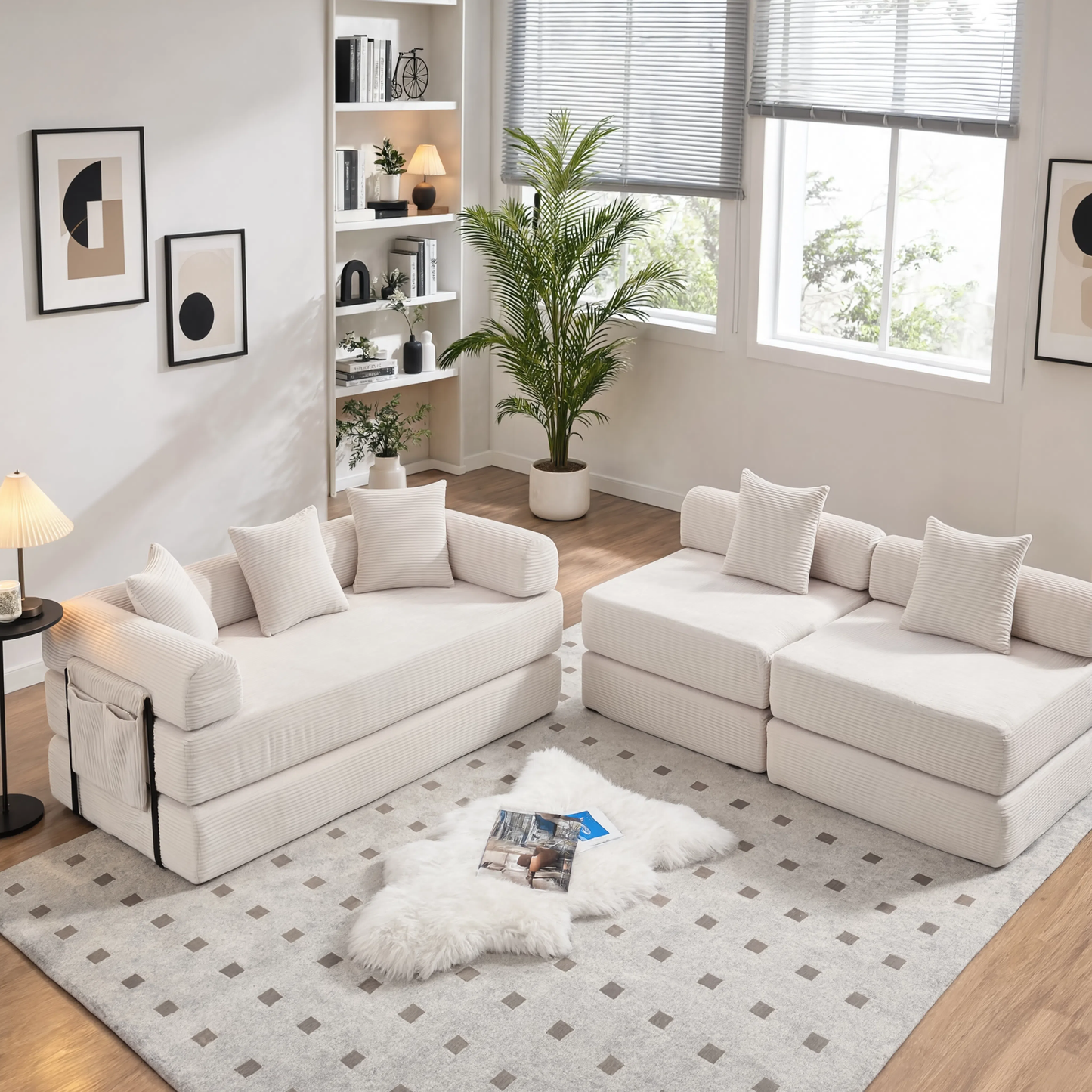 Canapé familiale, convertible et modulable LEXA