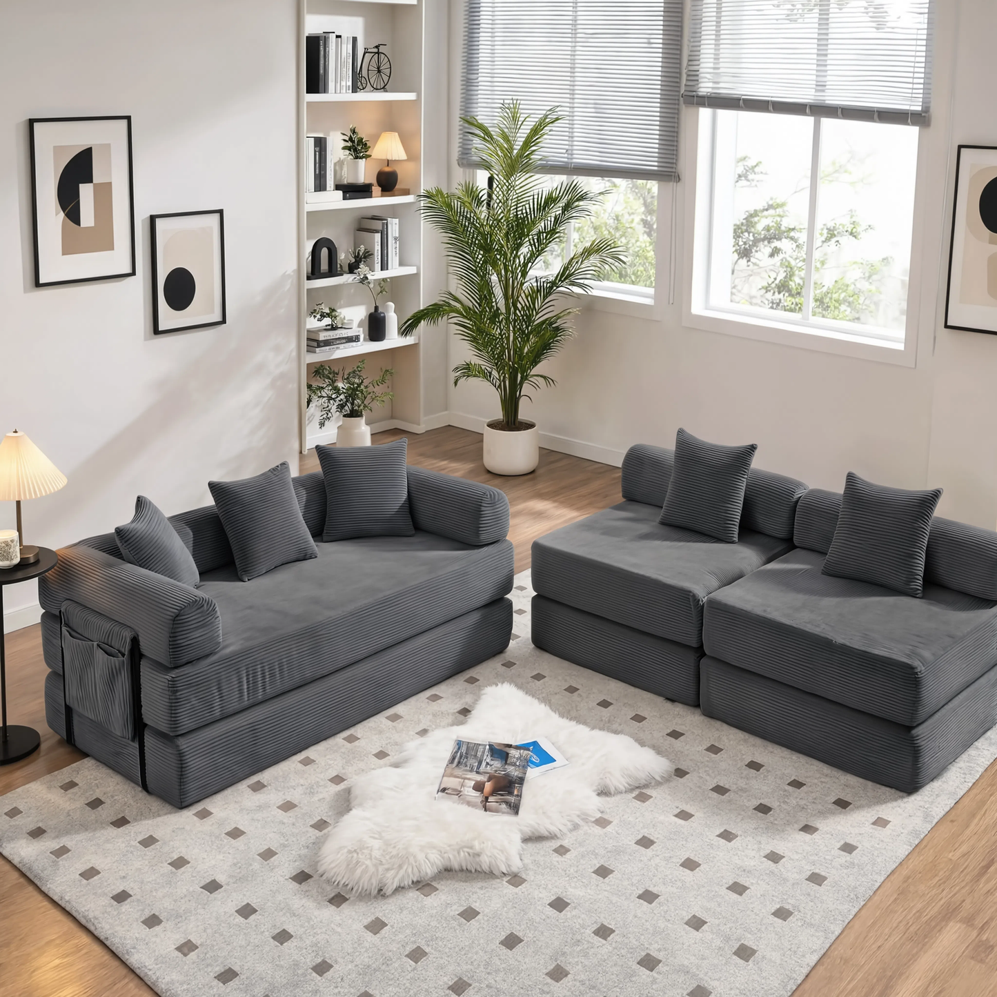 Canapé familiale, convertible et modulable LEXA