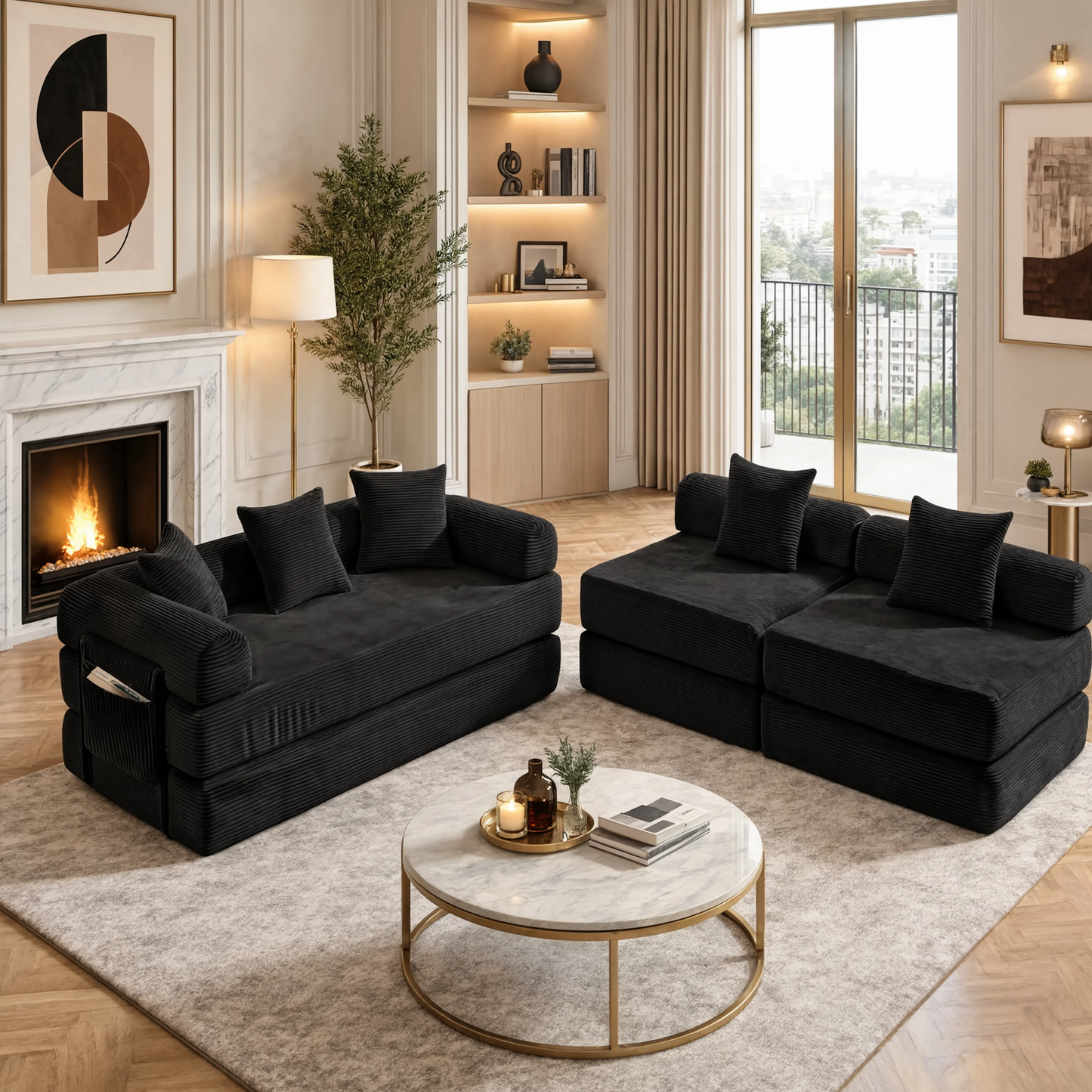 Canapé familiale, convertible et modulable LEXA
