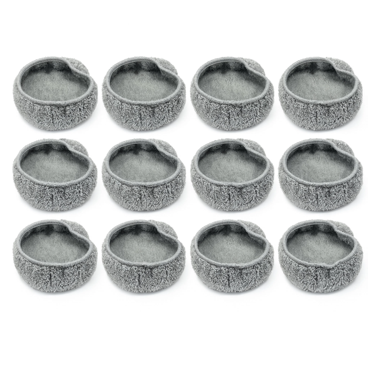Lot de 12 microfibres premium MGS rondes, recharges pour robots lave-vitres Vitro Essentiel et Confort
